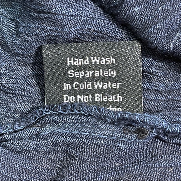 Greater Good ~ Earth & Sky Ombré Embroidered, Sequined, Beaded Boho Top - Picture 12 of 14